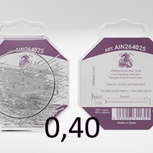 400 Alfileres Folch acero inoxidable de 0,40 mm