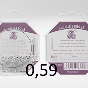 400 Alfileres Folch acero inoxidable de 0,59 mm